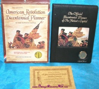 Image for Hamilton Mint Bicentennial Planner of The Nation’s Capitol with Official Medal Mint-in-Box Commemorative Set with COA Vintage 1976 <b><span style='color:red'> *****PARCEL POST SHIPPING INCLUDED – DOMESTIC ORDERS ONLY!***** </span></b><span style='color:purple'>