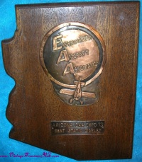 Image for EAA (Experimental Aircraft Association) Vintage 1973 “Arizona EAA Expo 73 Best Static Display” Private Aviation Award Plaque <b><span style='color:red'> *****PARCEL POST SHIPPING INCLUDED – DOMESTIC ORDERS ONLY!***** </span></b><span style='color:purple'>