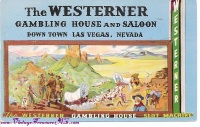 Image for Westerner Gambling House & Saloon (The Westerner) Las Vegas Casino Vintage 1951 Postcard <b><span style='color:red'>*****FIRST CLASS SHIPPING INCLUDED – DOMESTIC ORDERS ONLY!***** </span></b><span style='color:purple'>