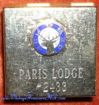 Elks Paris Texas Lodge 2433 (B.P.O.E.) Vintage Pillbox/Stamp Box Case <b><span style='color:red'> *****FIRST CLASS SHIPPING INCLUDED – DOMESTIC ORDERS ONLY!***** </span></b><span style='color:purple'> Image for Elks Paris Texas Lodge 2433 (B.P.O.E.) Vintage Pillbox/Stamp Box Case <b><span style='color:red'> *****FIRST CLASS SHIPPING INCLUDED – DOMESTIC ORDERS ONLY!***** </span></b><span style='color:purple'>
