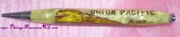 Image for Union Pacific Railroad “Road of the Streamliners and Challengers” Vintage Miniature Mechanical Golf Pencil (Stunning Train Graphics) <b><span style='color:red'> *****FIRST CLASS SHIPPING INCLUDED – DOMESTIC ORDERS ONLY!***** </span></b><span style='color:purple'>