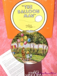 Image for Balloon Man Limited Edition Mint-in-Box Vintage 1979 Collector Plate by Impressionist Artist Dominic John Mingolla - Calhoun’s Collectors Society <b><span style='color:red'> *****PRIORITY MAIL SHIPPING INCLUDED – DOMESTIC ORDERS ONLY!***** </span></b><span style='color:purple'>