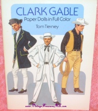 Image for Clark Gable Paper Dolls in Full Color Vintage 1986 Tom Tierney Book UNCUT <b><span style='color:red'> *****FIRST CLASS SHIPPING INCLUDED – DOMESTIC ORDERS ONLY!***** </span></b><span style='color:purple'>