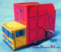 Garbage Refuse Truck Vintage Japan Tin Wind-Up Motion Toy <b><span style='color:red'> *****PRIORITY MAIL SHIPPING INCLUDED – DOMESTIC ORDERS ONLY!***** </span></b><span style='color:purple'> Image for Garbage Refuse Truck Vintage Japan Tin Wind-Up Motion Toy <b><span style='color:red'> *****PRIORITY MAIL SHIPPING INCLUDED – DOMESTIC ORDERS ONLY!***** </span></b><span style='color:purple'>