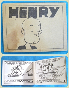 Henry - Carl Thomas Anderson's Comic Strip Character Miniature 8-page Adult  Risque Cartoon Booklet Vintage ca 1930s *****FIRST CLASS SHIPPING INCLUDED  – DOMESTIC ORDERS ONLY!*****